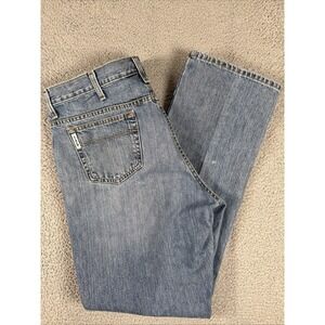 Cinch Mens White Label Jeans 38x36 (40x36) Stone Wash Relaxed Fit Straight Leg